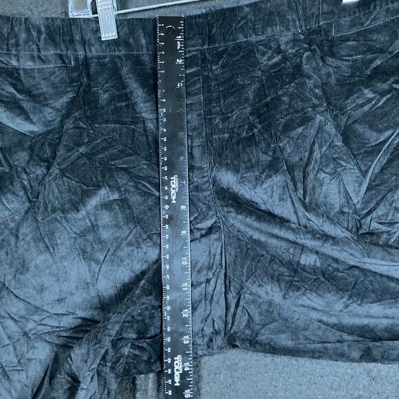 J Jill Womens Pants Black Pull On High Rise Velour Ankle Stretch 18 Petite - Picture 7 of 11